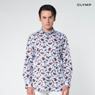 OLYMP  LUXOR Shirt เสื้อเชิ้ตชาย  เสื้อเชิ้ตสงกรานต์ เสื้อลายดอก เสื้อทำงาน  เสื้อเชิ้ตทำงาน
