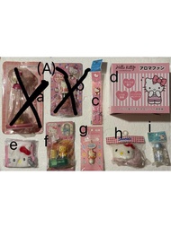 (A)( a) 1998 KT 票夾（b) 1997 KT  印章套（c) 1997 KT 吊飾（d)  2014 KT USB 小風扇（e)  2025 KT 小掛袋（f)  1996 KT 濾水器