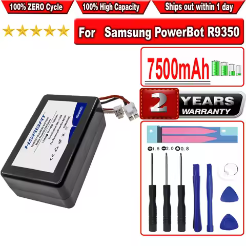 HSABAT 7500mAh DJ96-00193D Battery for Samsung PowerBot R9350 R9250 VR2AK9350WK/AA SR20K9350WK