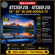 SHARP 55'' 65'' 4K UHD GOOGLE TV 4TC55FJ1X 4TC65FJ1X