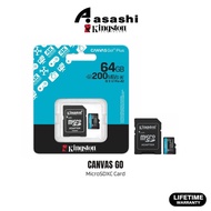 Kingston Canvas Go 64GB / 128GB / 256GB / 512GB 170R/70W MicroSDXC Card SDCG4