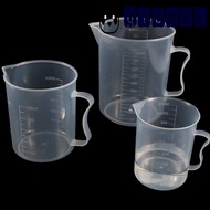 GLENES Measuring Cup Laboratory School Supplies 250/500/1000/ml Transparent Plastic Durable Measuring Cylinder