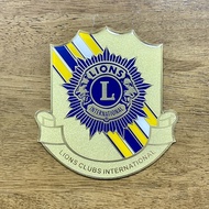 Eboxy Lions Clubs Car Plate 1pc