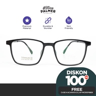 William Palmer Men's Women's Glasses Titanium 515 C2 Black