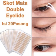 MATA Eyelid Stickers 20 Pairs Double Eyelid Stickers Tape 40Pcs Eyelid Stickers WaterproofBENING Eye