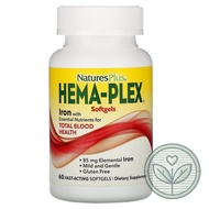 ✅✅ Nature's Plus, Hema-Plex, 60 Fast-Acting Softgels (C4)