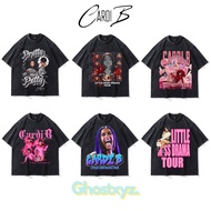Ghostxyz T-Shirt Cardi B Wash Oversize Vintage Tee