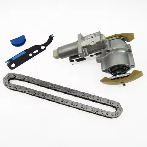 SCJYRXS 1 Set 1.8T Camshaft Timing Chain Tensioner + Gasket + Chain Kit For Passat B5 Golf MK5 Beetl
