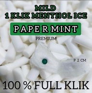 50g Busa filter klik menthol ice paper mint  isi 1 ukuran Mild