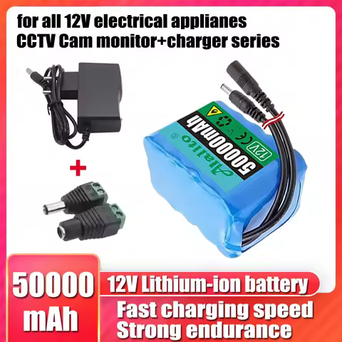 3S2P-3S5P 12V 50Ah 18650 Lithium ion Rechargeable Battery with BMS Lithium Battery Pack Protection B
