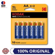 KODAK Max Alkaline AA Batteries (6pcs)
