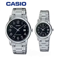 Casio Couple Watch MTP-V002D-1B & LTP-V002D-1B