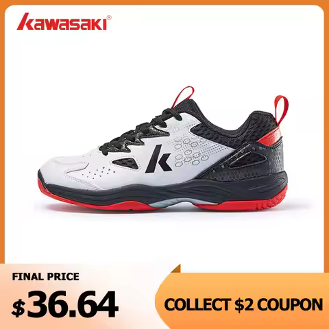 Kawasaki Brand New Badminton Shoes Mens Tennis Anti-twish Design Breathable Sport Shoes Male Sneaker