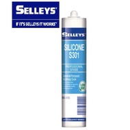 SELLEYS S301 Silicone Sealant 300g Silicon Glass Waterproof Seal Aquarium Wood Window Glue Gam Silik