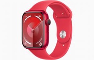 Apple - Apple Watch Series 9 紅色鋁金屬 GPS + 流動網絡 45mm 運動錶帶-S/M (紅色)