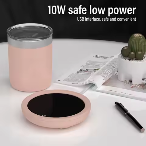 USB Coffee Mug Warmer Electric Gravity Switch 55 Celsius Degree Milk Heating Plate for Office