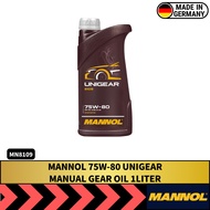 MANNOL Unigear 75W-80 GL-4/GL-5 Manual Gear Oil (1L) (MADE IN GERMANY) MN8109