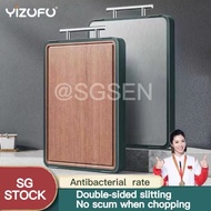 🔥SG STORE Chopping Board 🔥 Ebony stainless steel double-sided chopping board antibacterial and milde