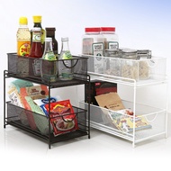 Sliding Under Sink Cabinet Kitchen / Table Top Rack Storage Organizer / Under Sink rack l Steel