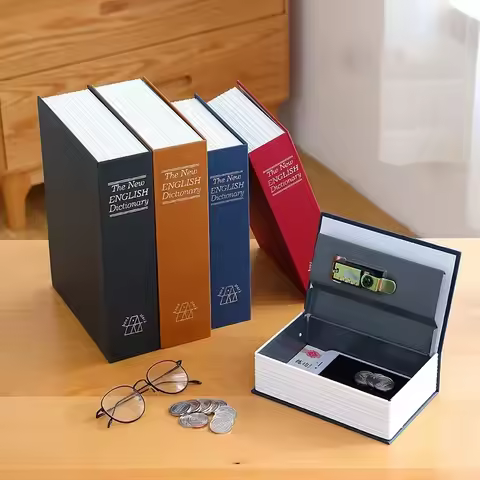 Dictionary Mini Book Safe Security Key Locker Money Hidden Secret Safe Key Safe Box Cash Lock Box Mo