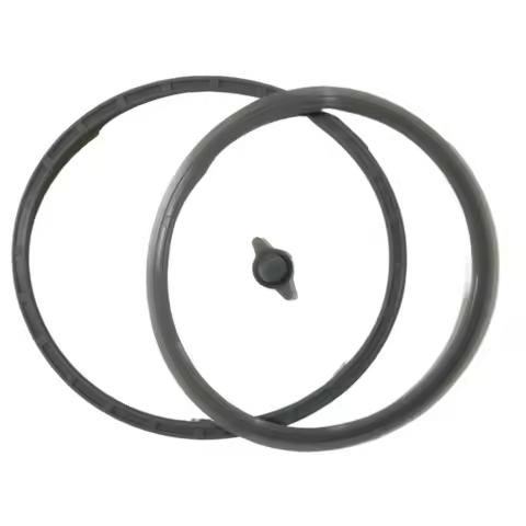 Cooker Seal Ring Set - 3pcs Rubber Gasket + Skin Plug + Cleaning Lid Ring，For Cuckoo Rice