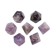 Supply DND Running Group Board Game Dungeon Z01 Stone Dice D20 Multi-Sided Natural Amethyst Color Se