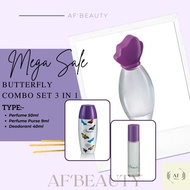 [Mega Sale]  Avon Butterfly Set 100% original - Perfume/Deodorant/Perfume Purse (Ready Stock)