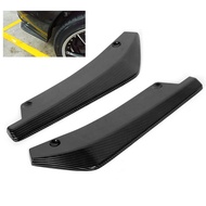 Maib Rear Bumper Spoiler  Universal Carbon Fiber Texture Lip Diffuser Splitter Deflector