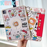 Kenke Vỏ ốp iPad hoạt hình dễ thương Anime 2 Trong 1 Có Thể Tháo Rời Từ Vỏ Ốp ipad 2024 Pro 11(M4) a