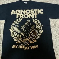 Agnostic Front T Shirt My Life Way Hardcore Punk Rock Band TE2760 Long or Short Sleeves