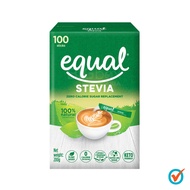 EQUAL STEVIA 100 sticks, 100% Natural Zero Calorie Sweetener