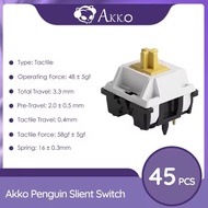 Akko V3 Pro Cream Yellow/V3 Pro Cream Blue Switch 5 Pin 50gf Linear Switchwith Dustproof Stem Compat