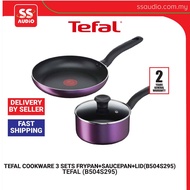 TEFAL B504S295 COOKWARE 3 SETS FRYPAN+SAUCEPAN+LID(B504S295)