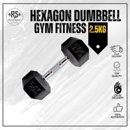 Hexagon Dumbbell 2.5KG Gym fitness dumbbell weight lifting Angkat berat Indoor muscle training Dumbb