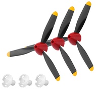 3 Sets Spare RC Plane Propellers 3 Blades, Toy Propeller Plane Part Remote Control Airplane Propelle