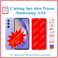 Toughened flexible screen protector for Samsung A54 phone