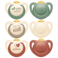 NUK For Nature Latex Soother 0-6 Month / 6-18 Month Twin Pack