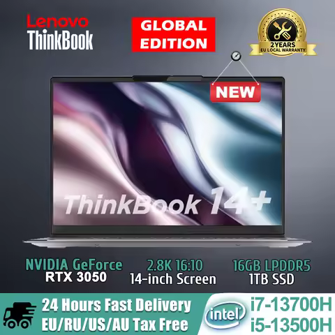 Lenovo Laptop ThinkBook 14+ Intel Core i7-13700H/i5-13500H NVIDIA 305016G/32G 512G/1T SSD 14" 2.8K 9