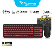Alcatroz JellyBean U2000 USB Wired Keyboard and Mouse Combo