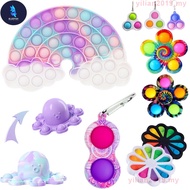 BF Pop It Fidget Toys Set Stress Relief Bubble Popit Simple Dimple Kid Game Gift