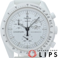 Swatch Omega x Swatch Bioceramic Moonswatch Snoopy Swatch Moonswatch SO33W700 附盒保固 生物陶瓷/尼龍男士腕錶 白色拋光 