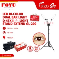 LED BI-COLOR DUAL BAR GLAM LIGHT PRO ONE D-45X DAN LIGHT STAND GL-200