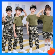 baju budak lelaki set baju askar kanak kanak lelaki baju budak lelaki Children's military training c