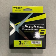Toray Jigging PE Power Game X8 300m Braided Line X8