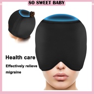 Single/Double Layer Migraine Relief Cap Migraine Ice Head Wrap Headache Relief Cap Gel Ice Cap Ice H