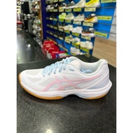 DQ98 ASICS COURT HUNTER FF 4 Women's Normal Last Badminton Shoes 1072A112-101 White Blue Pink