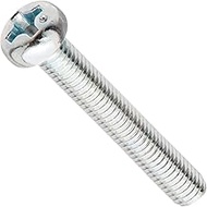 Steel Pan Head Machine Screw, Zinc Plated, Meets JIS B1111, 2 Phillips Drive, M3-0.5 Thread Size, 20