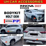 TOYOTA INNOVA ZENIX 2023-2024 OEM MDLT PP BODYKIT SKIRTING SKIRT WITH PAINT
