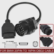 เครื่องมือวินิจฉัยอะแดปเตอร์ OBDII OBD สำหรับ BMW 20ขาเป็น OBD2 16ขาตัวเชื่อมต่อตัวเมีย E39 E36 Z3 X5สำหรับ BMW 20pin