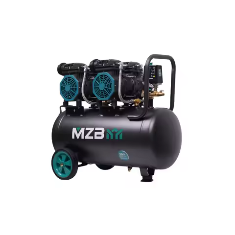 Factory Direct Sell 6.8hp 140l 8bar Oil Free Noiseless Air Compressor 50L